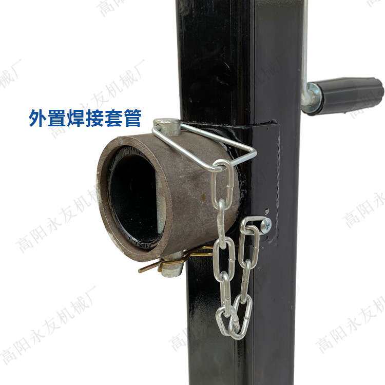 手摇千斤顶三档可调2000公斤房车配件千斤顶拖车支腿侧摇拖车千斤