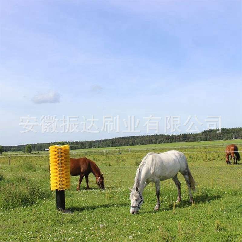 厂家立柱式无动力牛体刷按摩痒痒牧场奶牛农场牛羊蹭止痒毛刷