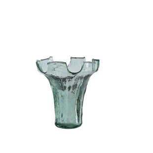 碧轩单耳气泡壶型提手玻璃花瓶吊钟花瓶设计新品工艺品摆件花瓶