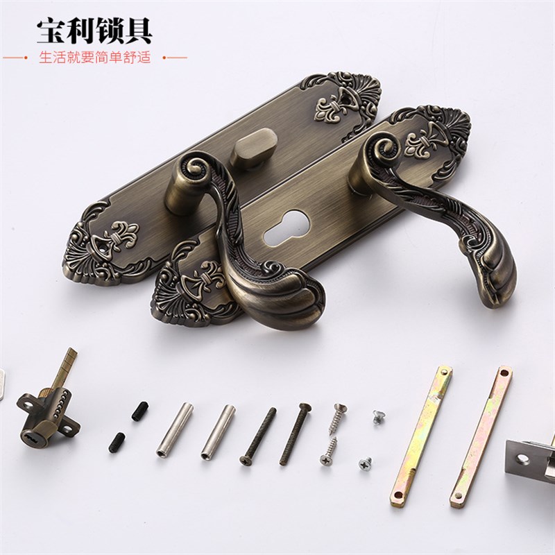 现代门锁室内卧室房门锁 欧式通用型家用实木门锁 自产自销