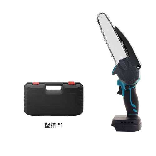 新款21v电链锯4寸6寸园林mini锂电锯充电式伐木工具园艺修枝锯木