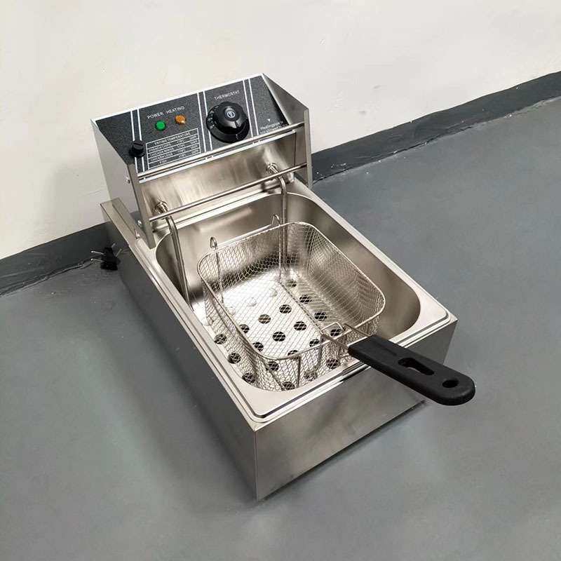 富祺商用油炸锅大容量不锈钢机身炸油条鸡排薯条炸鸡多功能电炸炉