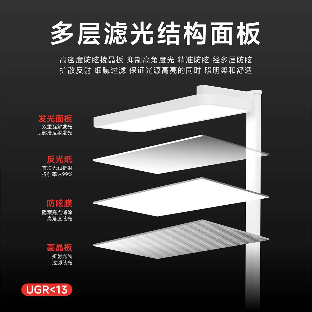 热销全光谱护眼大路灯 可调光儿童学习书房护眼落地灯APP工作台灯