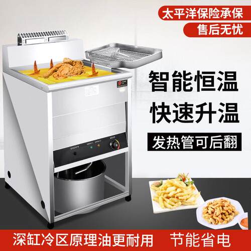 立式商用大容量油炸锅电炸炉油条机炸串鸡排天然气煤气恒温油炸机