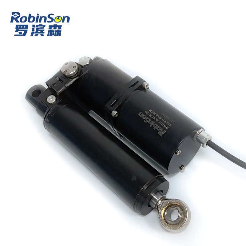 一体式电动液压推杆推力1吨24V电液执行器升降液压缸伸缩顶杆油缸