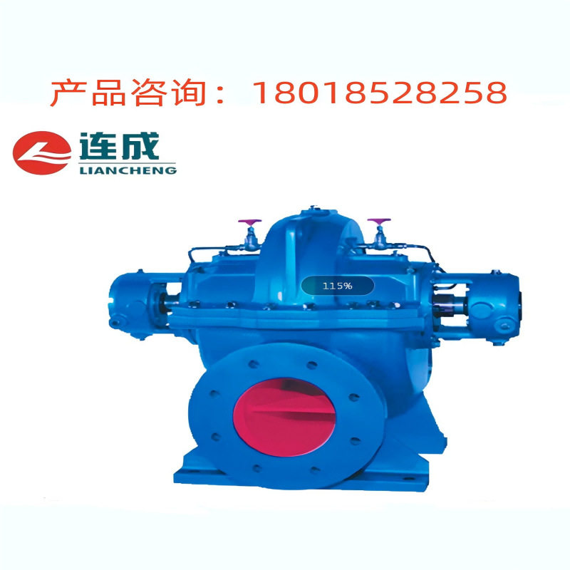 上海连成泵业350S75双吸管道泵
