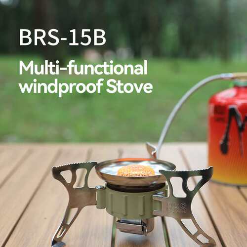 跨境 BRS-15B多功能防风炉野营户外猛火炉取暖炉