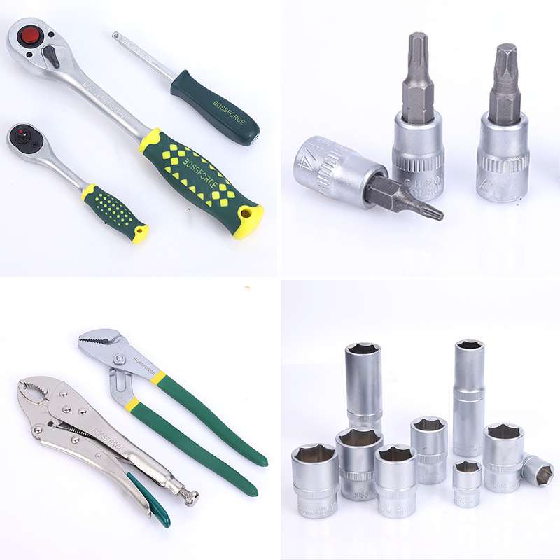 钢丝钳131件套组合工具箱套装棘轮扳手工具盒手提式家用组套工具