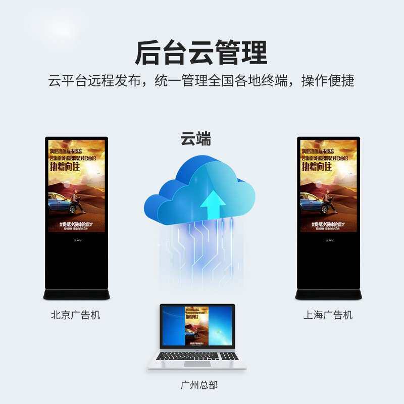 JAV壁挂/立式广告机场酒店商场触控触摸高清显示屏户外一体机商用