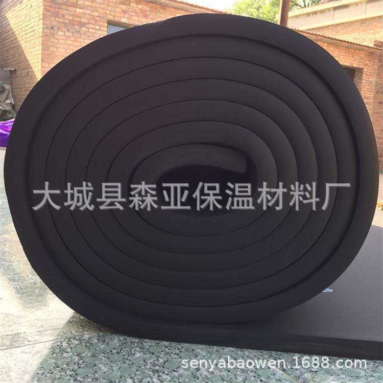 神州橡塑板阻燃橡塑保温棉隔音降噪房顶隔热棉 厂家