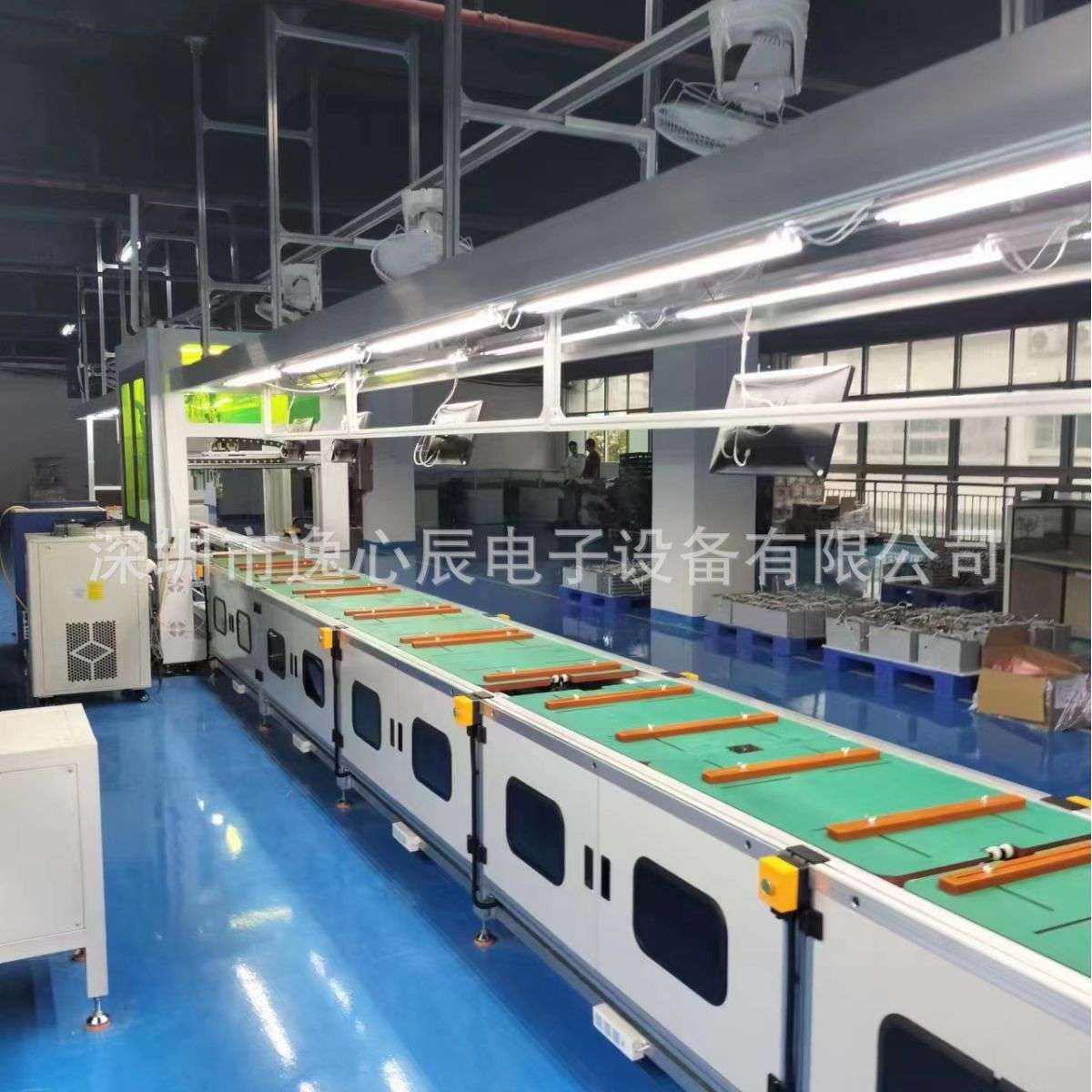 液流电池装配工装板输送流水线倍数链积放式滚筒线3D建模