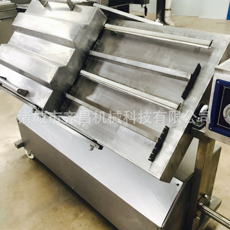 可倾斜双室汤料泡菜真空包装机