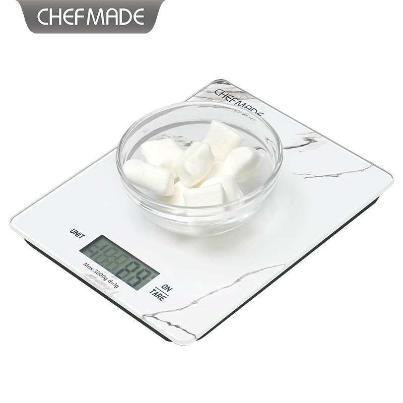学厨厂家 厨房秤电子秤家用食物电子秤玻璃厨房秤食品电子秤
