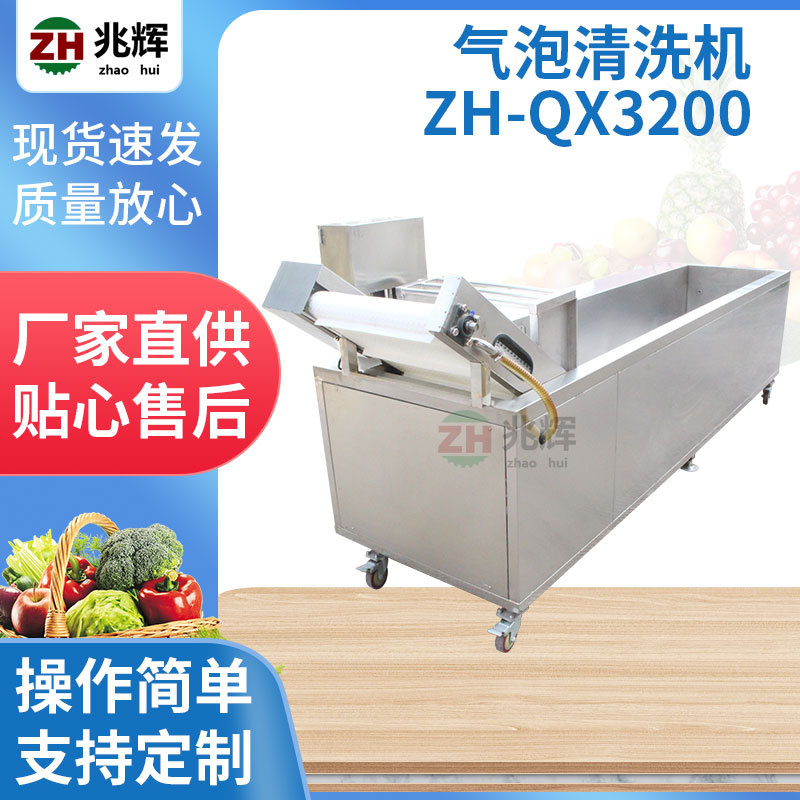 不锈钢自动气泡果蔬清洗机