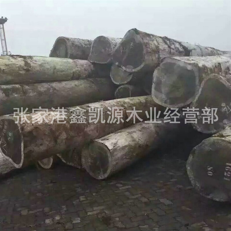 菠萝格原木古建筑圆木实木柱子 园林M凉亭横梁立柱房梁木材