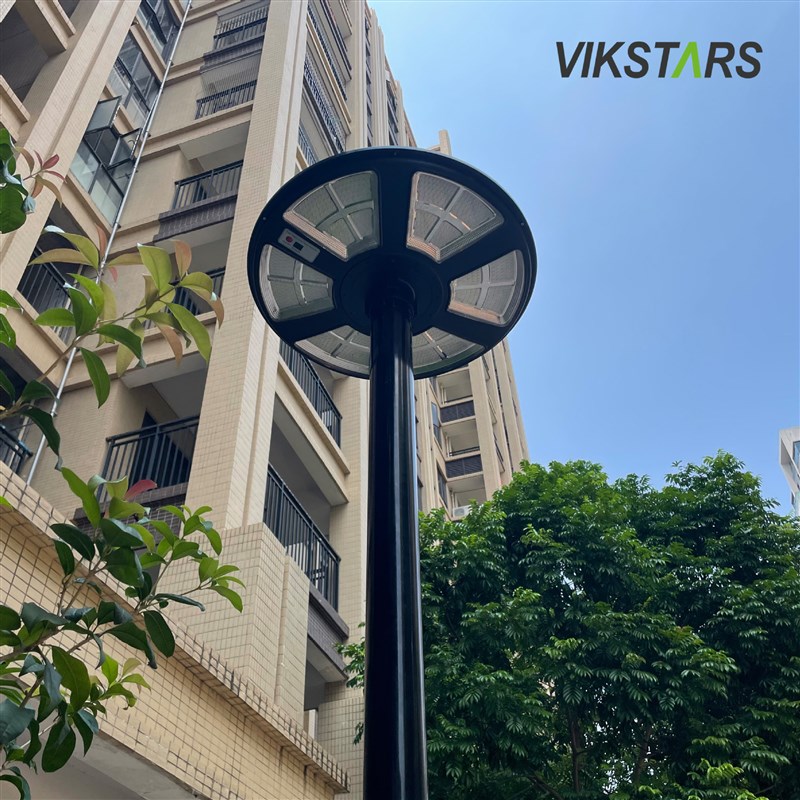 LED太阳能户外花园灯带雷达人体感应UFO圆形景观灯室外照明庭院灯