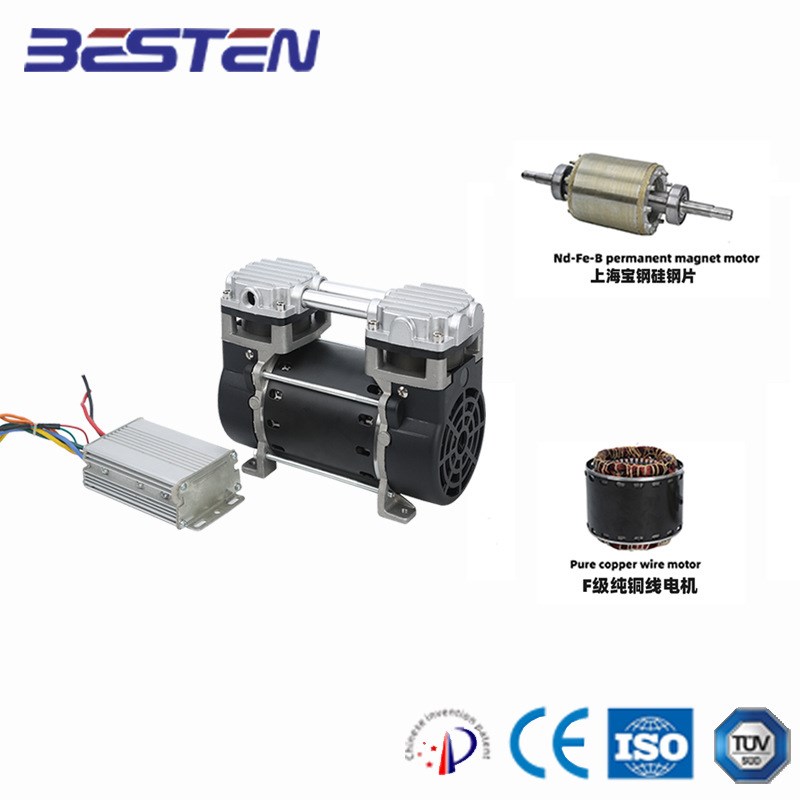 BST10c0-7DC直流无油空压机机头 DC48V60V72V80V96V车载更静更洁