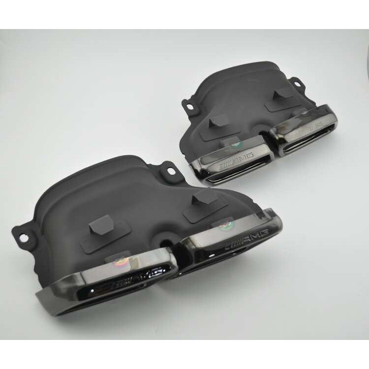 专用于奔驰C级W205 C200 C300四出 排气管 消声器 尾喉 尾嘴尾咀