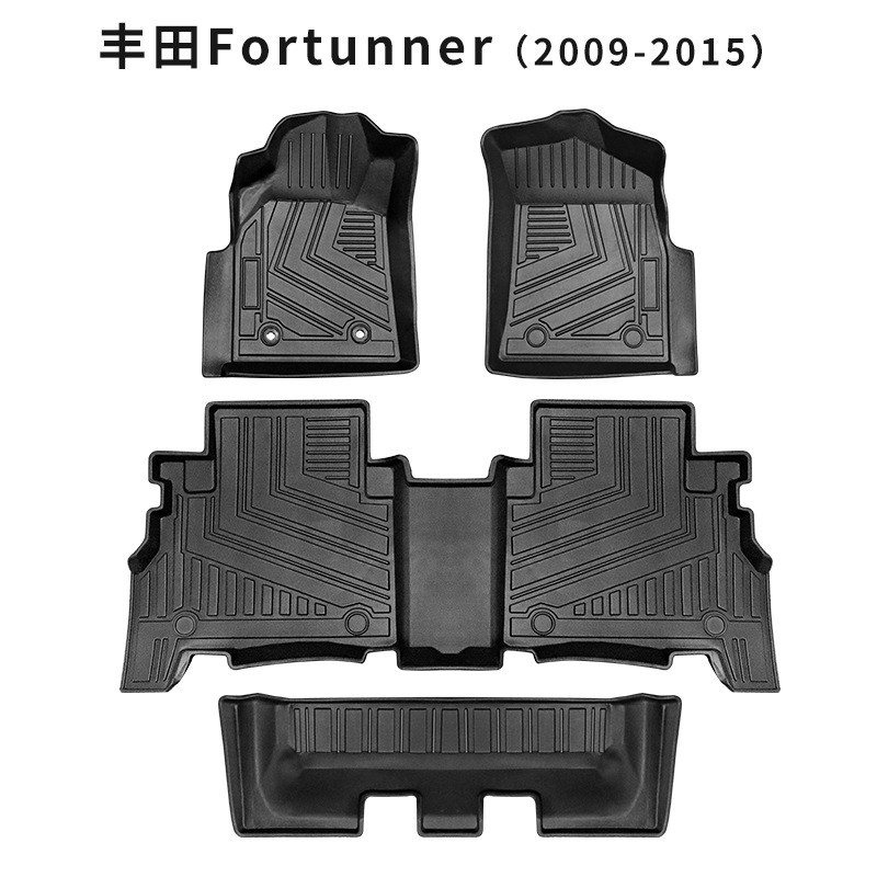适用于丰田Fortumner脚垫奔跑者穿越者TPE TPO专用脚垫防水防滑垫