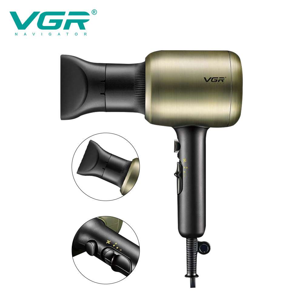 VGR453跨境复古大功率电吹风机发廊家用速干冷热风吹风筒新款