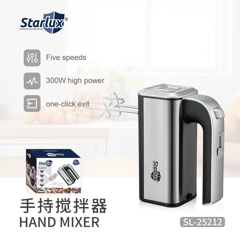 starlux跨境家用打蛋器多功能电动小型打蛋机打奶油和面机批发