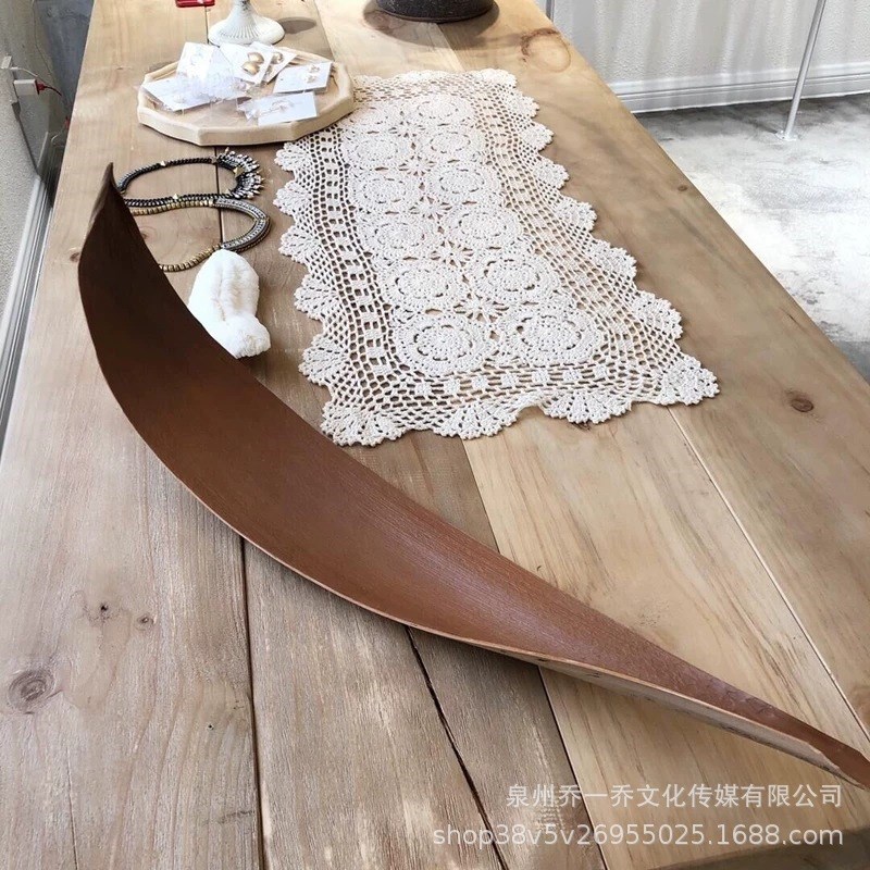 北欧服装店展示台中岛桌个性创意木条多板桌子S橱窗饰品流水岛台
