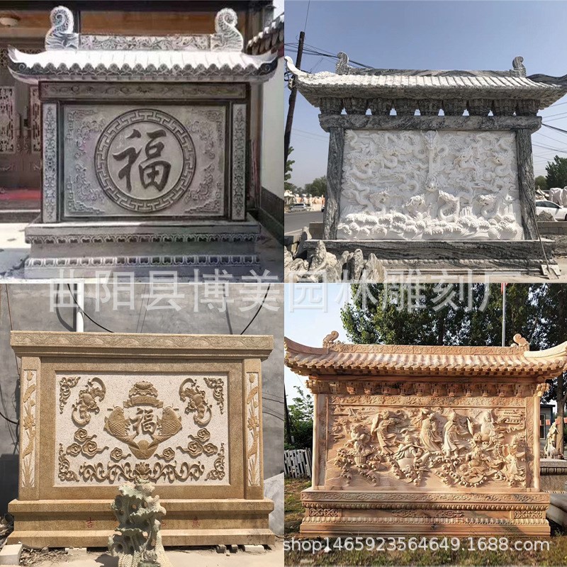 供应中式庭院石k雕浮雕大理石人物壁画花岗岩砂岩影壁墙