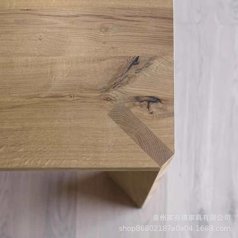 北欧实木会议桌工作台简约办公桌现代书桌长条洽谈桌设计师电脑桌