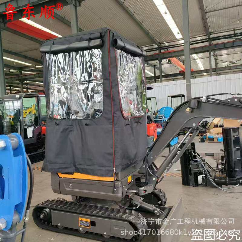 微挖保暖棚 小型挖掘机防尘罩 驾驶室遮阳棚盖布