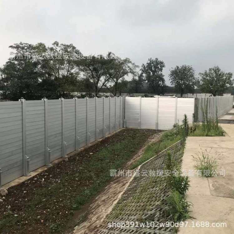 城市道路铝合金防汛墙可拆卸组合式移动防洪墙便捷防浪墙挡浪板
