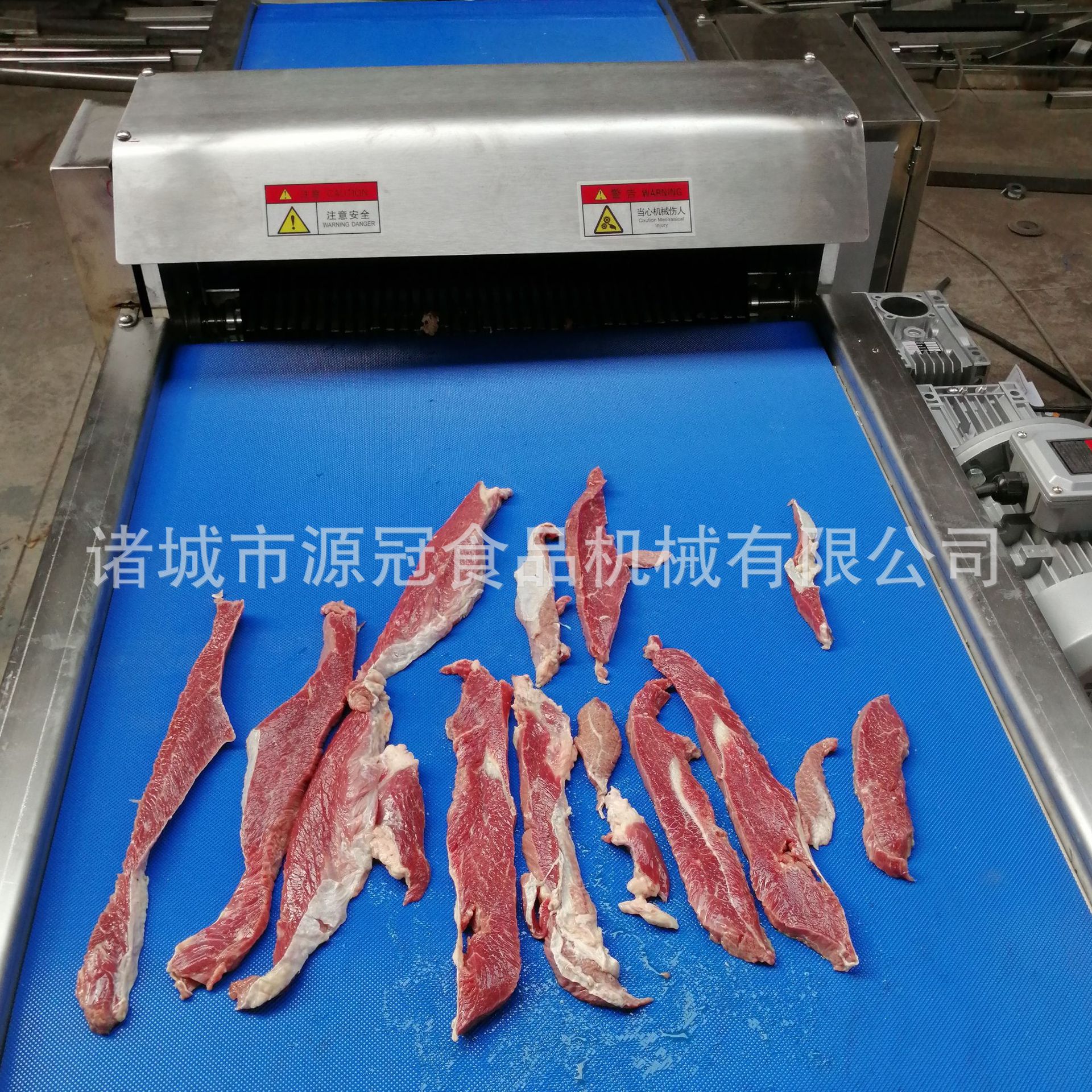 新鲜鸡肉切片机 全自动鸭胸开片机 不锈钢猪肉切多片机 源冠机械
