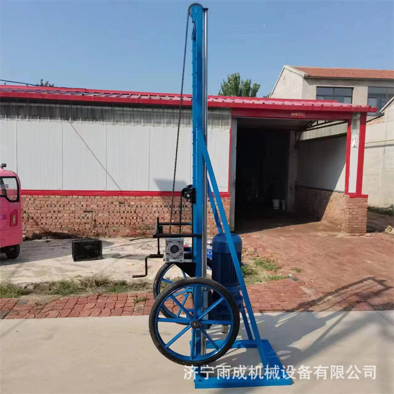 狭小地方用光伏打桩机 可以手拉螺旋植桩机 户外用汽油柴油打孔机