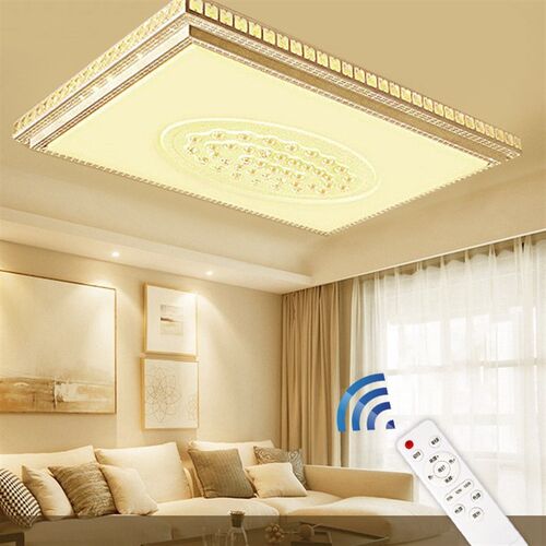 LED新款吸顶灯长方形水晶客厅灯C卧室灯现代简约灯具 light