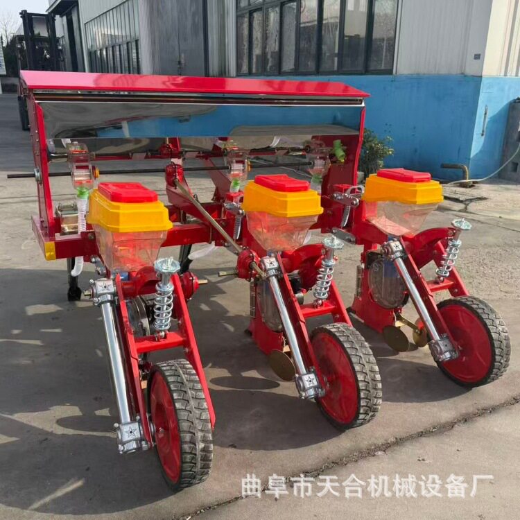 四连杆悬浮玉米播种施肥机适应多种地形种肥同播苗齐增产精播