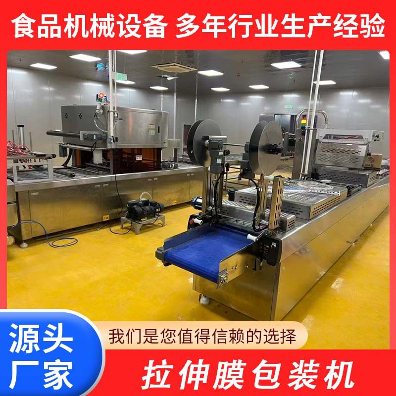 小龙虾拉伸膜真空包装机大型虾仁包装机商用全自动拉伸膜机器