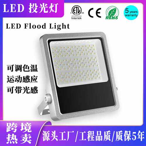 LED投光灯LED正方形球场投光灯 LED泛光灯100W户外投光灯