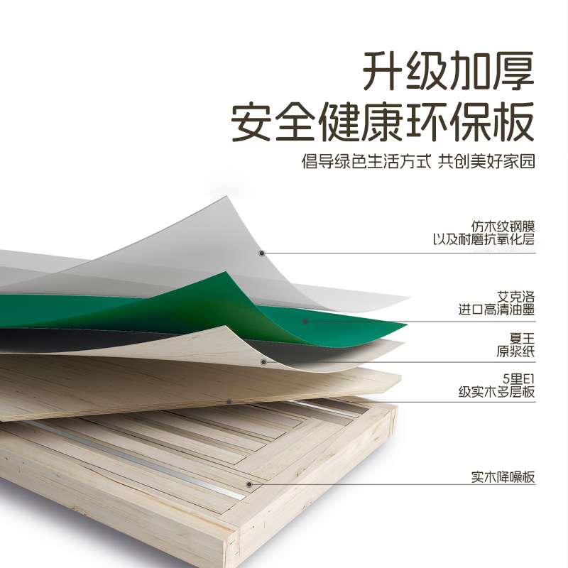 厂家 环保免漆实木门升级加厚静音木门家用卧室门静音门平开