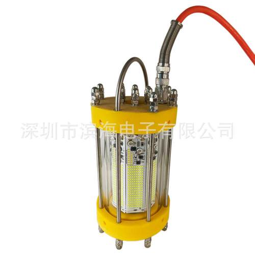 网箱养殖灯海洋牧场水下集鱼灯LED诱鱼灯绿光1000WLED调光捕鱼灯