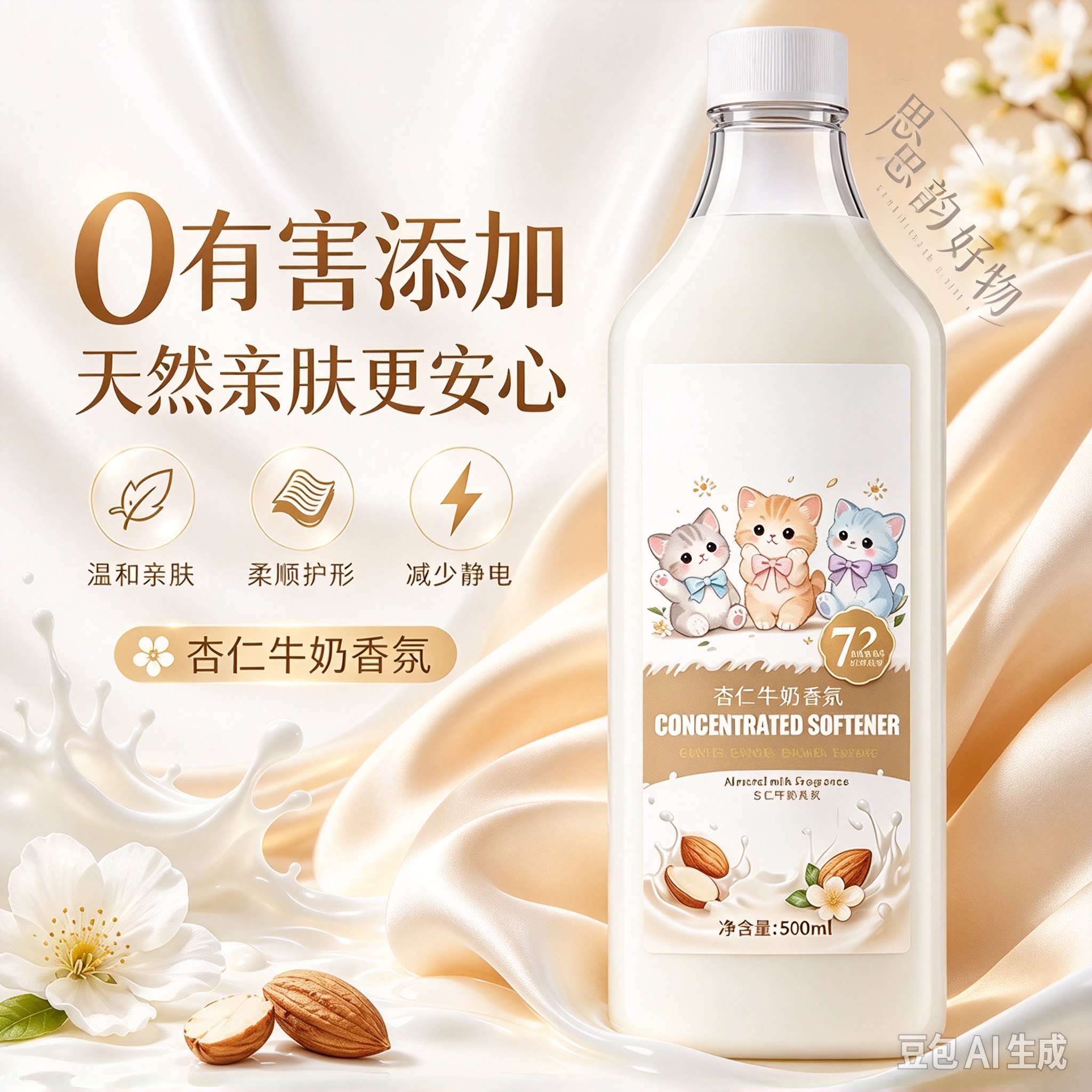 【下单立减50】衣物柔顺剂持久留香防静电柔顺香氛香氛抗皱温和SH