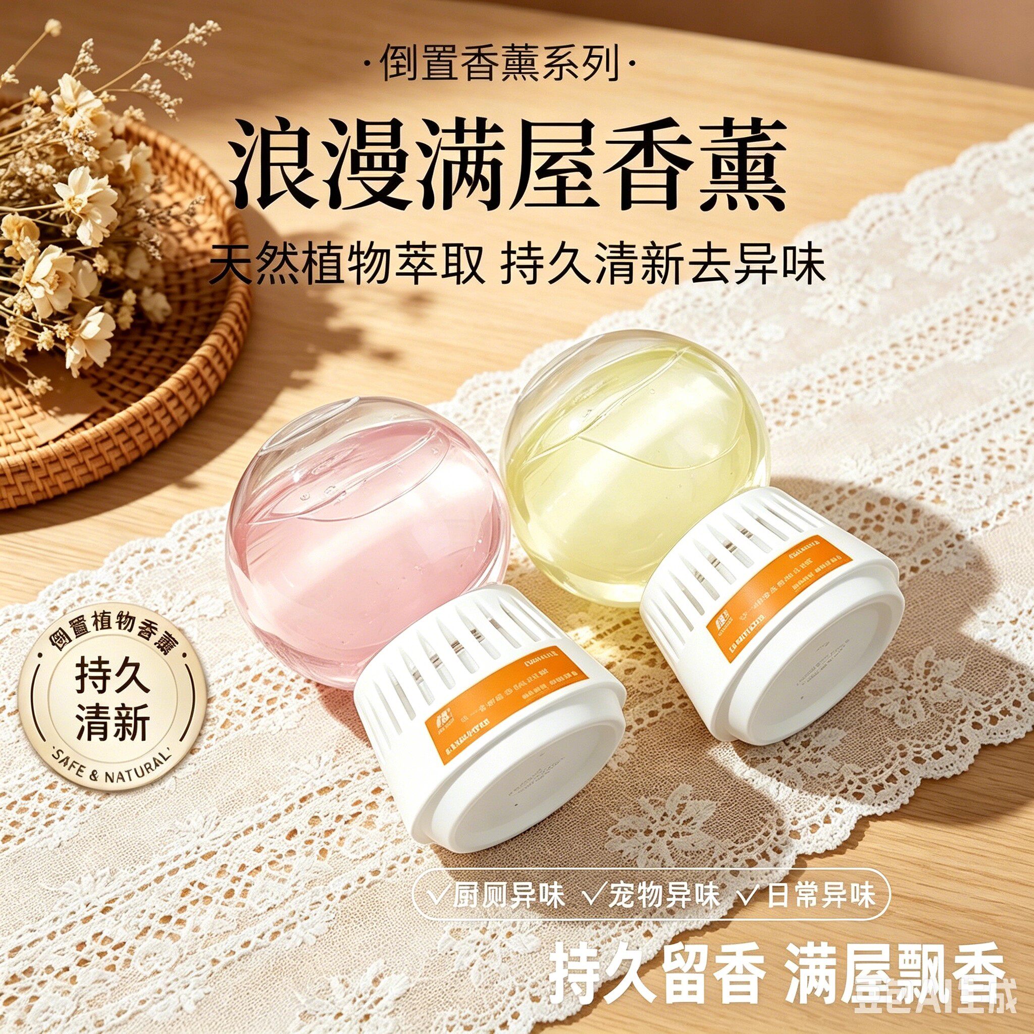 【新升级】倒置香薰卧室持久留香家用室内香氛除臭卫生间摆件SH3