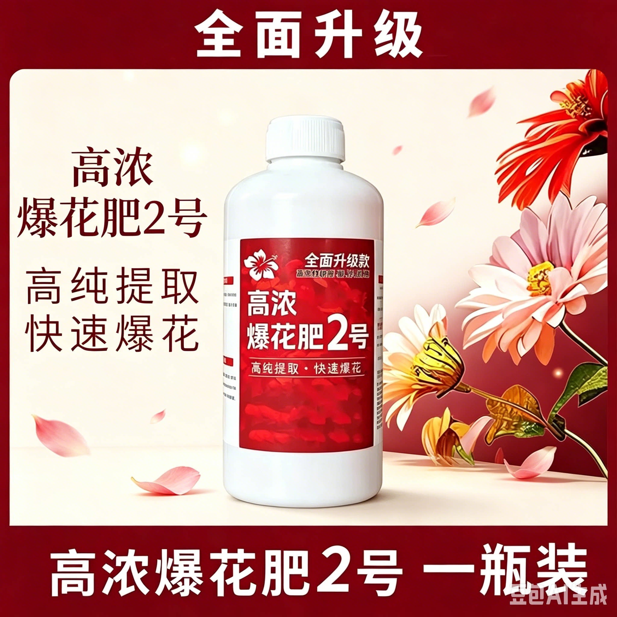 高浓爆花肥快速开花促花延长花期三角梅月季兰花茉莉开花复合肥SH
