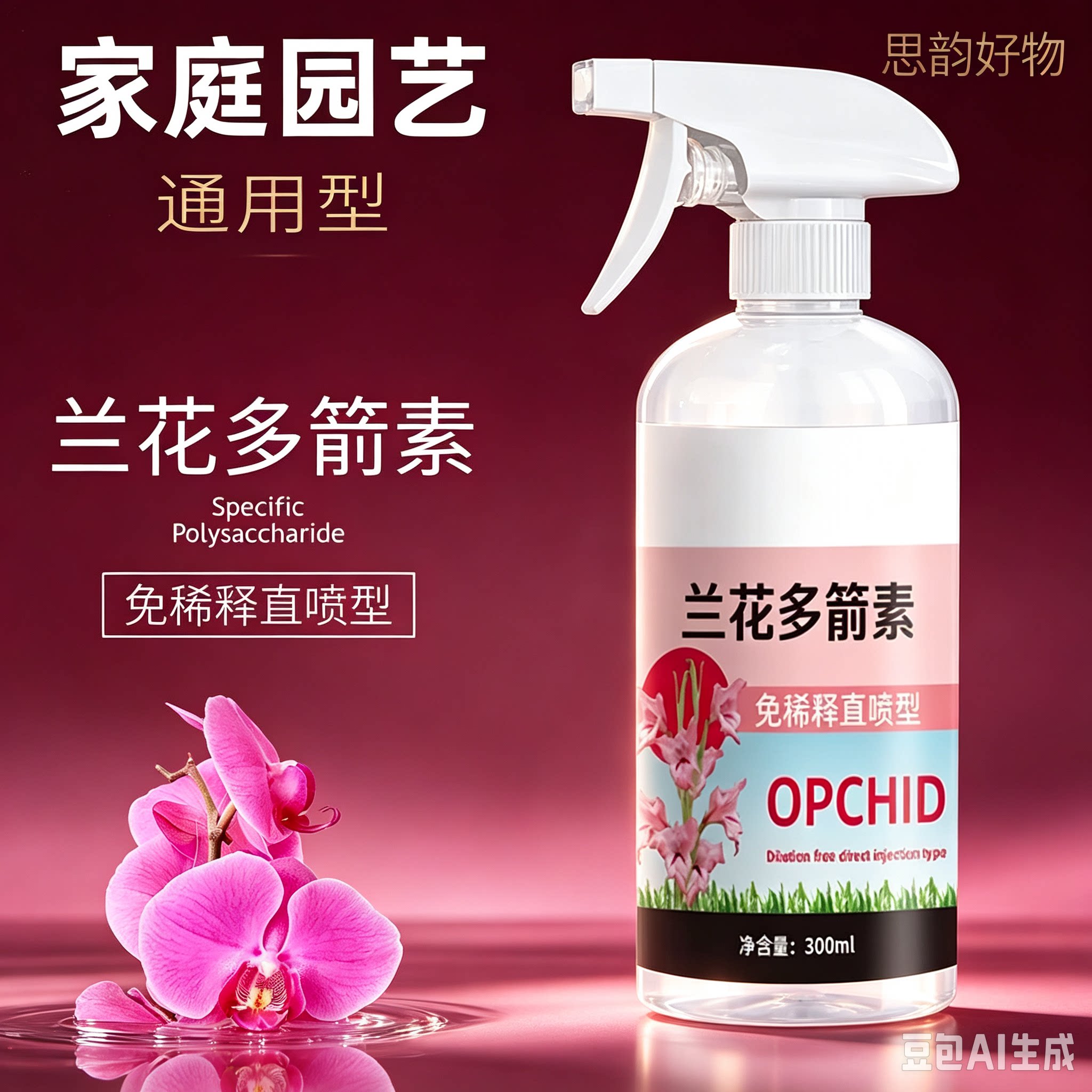 【兰花多箭素】兰花专用营养液催花延花期治黄叶专用液体肥SH3