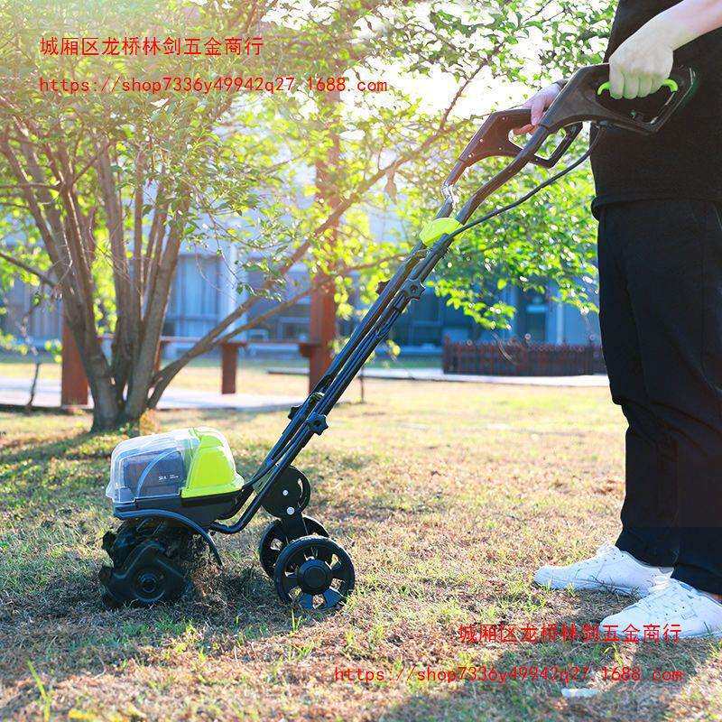 锂电无刷进口松土机多功能小型家用开荒农用打锄草除草开沟电锄头