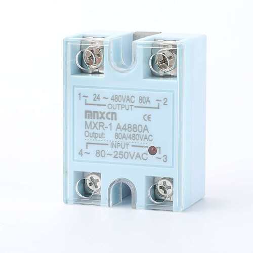 mnxcn铭新MXR-1 A4880A 单相固态继电器 SSR-80AA交流控交流220V