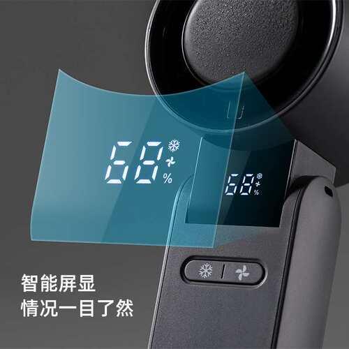 新款桌面可挂脖usb充电折叠便携式小风扇手持折叠半导体制冷风扇