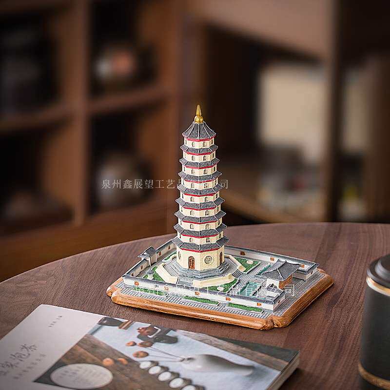 国风历史建筑文昌塔明代九层古塔旅游景点创意纪念品儿童书房摆件