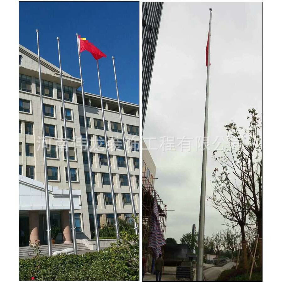 户外不锈钢9米10米一体锥形旗杆户外广场旗杆锥形旗杆幼儿园旗杆