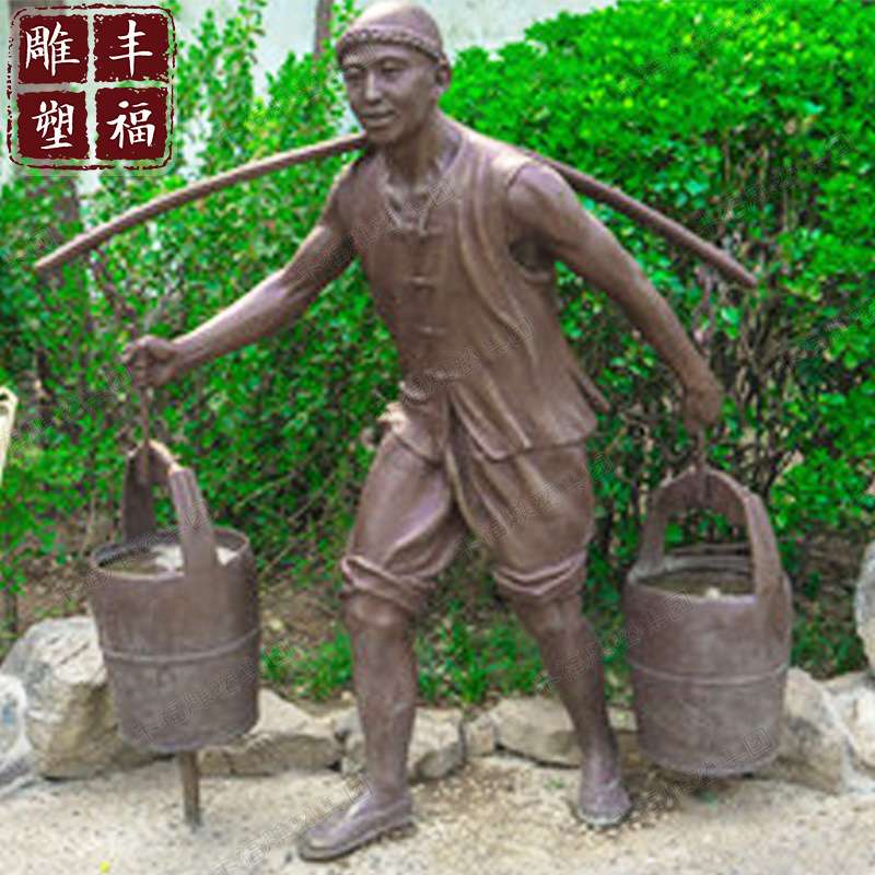 厂家供应 铸铜古代历史人物茶圣陆羽雕塑 陆羽全身铜像坐像摆件