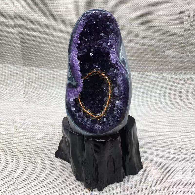 厂家 天然紫晶洞 聚宝盆消磁摆件天然巴西乌拉圭原石水晶洞