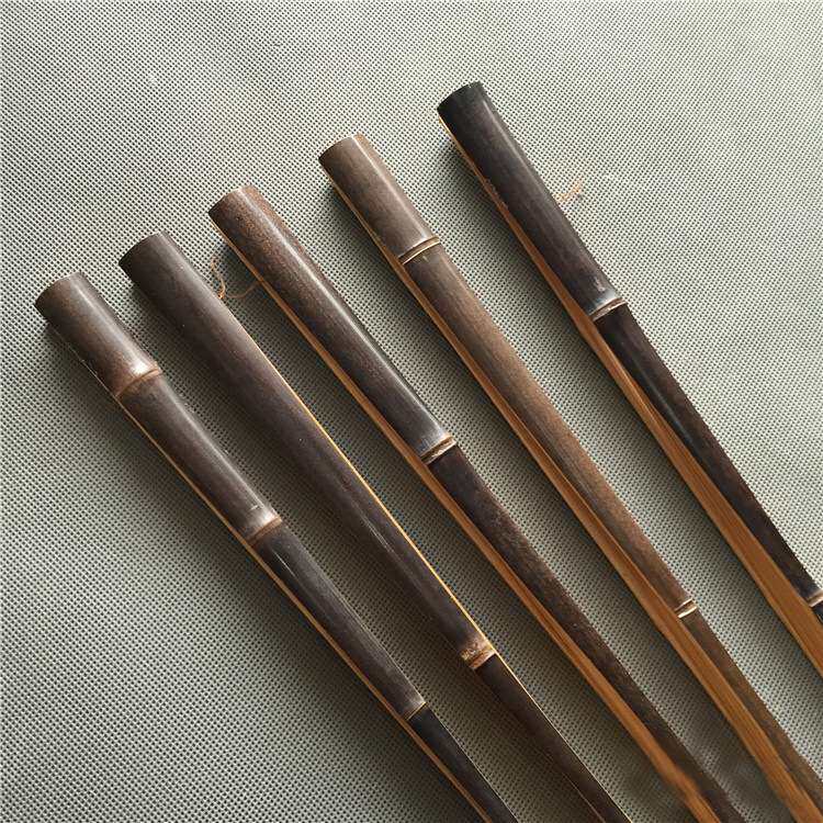 文玩折扇 9.5寸紫竹扇骨 有节扇骨 送苏工超薄扇面 紫竹空白折扇